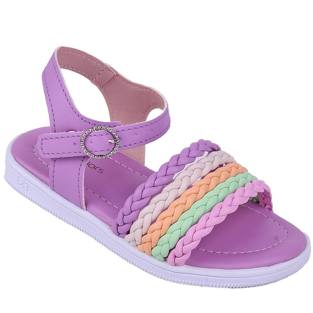 Sandália Infantil Feminina WorldColors Belinha - Lilas em Oferta na Shopee