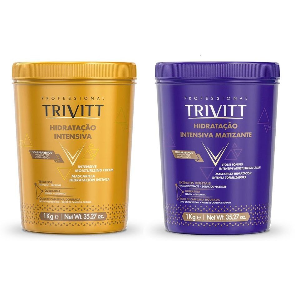 Kit Trivitt Hidrataçao Intensiva E Hidrataçao Matizante 1Kg