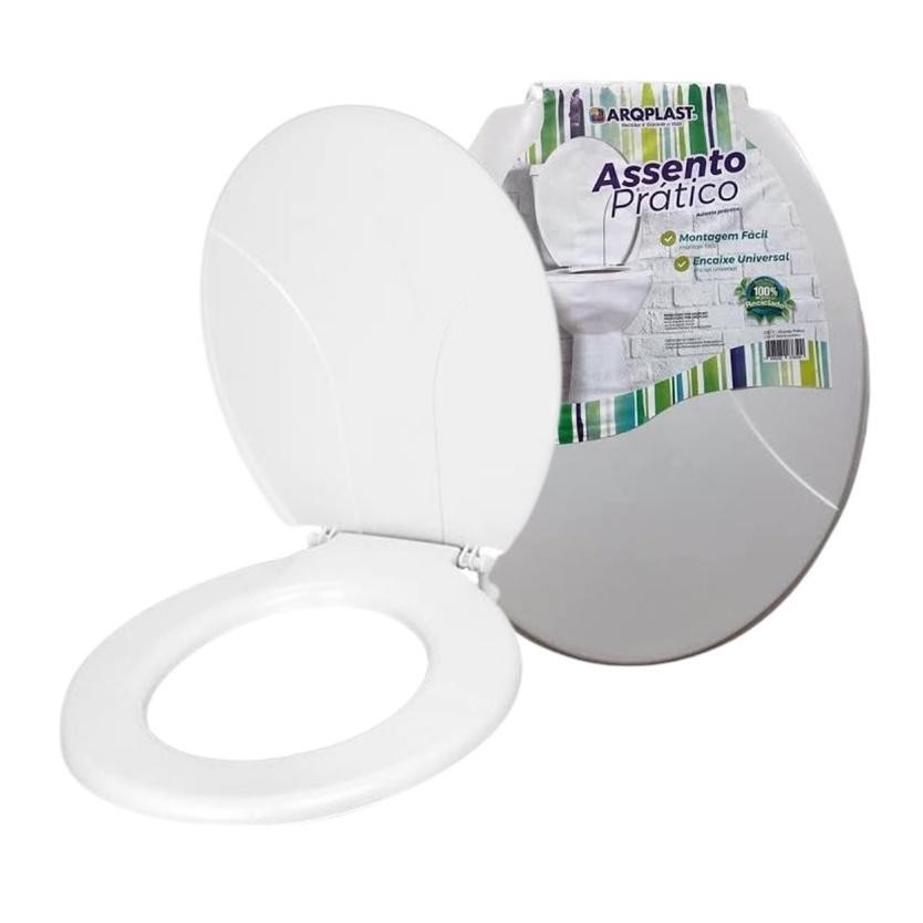 Assento Sanitário Pratico Arqplast Branco em Oferta na Shopee