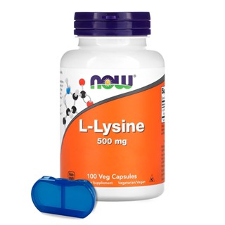 L-lisina 500mg Now Foods L-Lysine 100 Caps + Porta Cápsulas em Oferta na Shopee