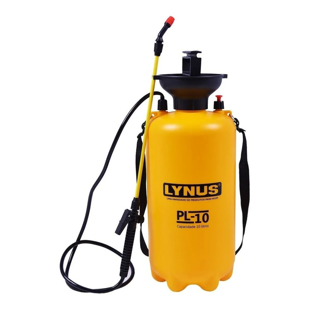 PULVERIZADOR MANUAL PL-10 10LTS LYNUS em Oferta na Shopee