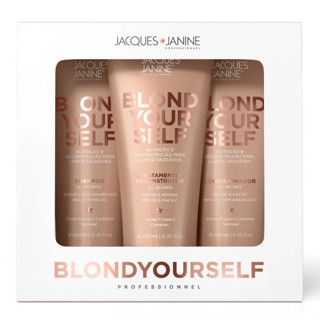 Kit Jacques Janine Loiro Matizador Blond Yourself Shampoo Condicionador Nutrição Reconstrução 200ml em Oferta na Shopee