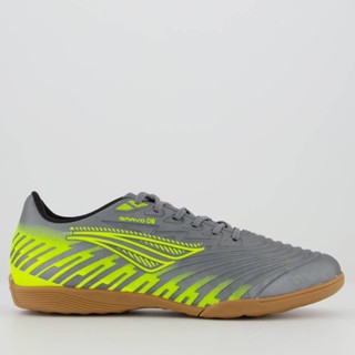 Chuteira Penalty Bravo Y-3.0 Futsal Cinza e Amarela em Oferta na Shopee