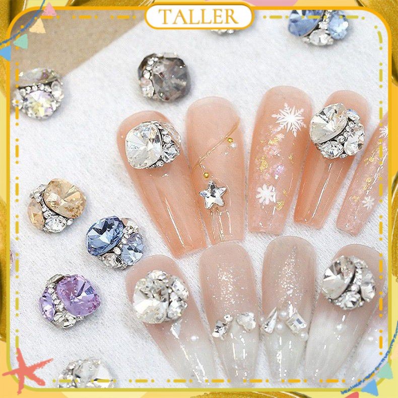 1pc Nail Art Pile Drill Jewelry Super Flash Crystal Irregular Large Diamond Charm Nail Decoration Manicure Tool For Nail Shop 21 Designs TALLER