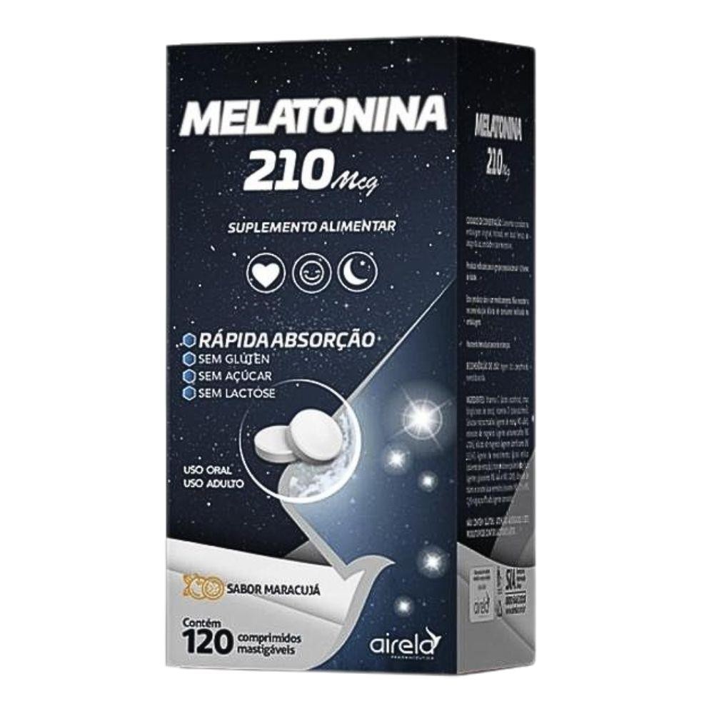 MELATONINA 210MG SUPLEMENTO ALIMENTAR COM 120 COMPRIMIDOS em Oferta na Shopee