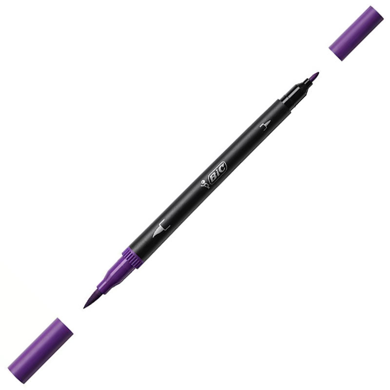 Caneta hidrográfica Dual Tip Intensity Roxo Bic