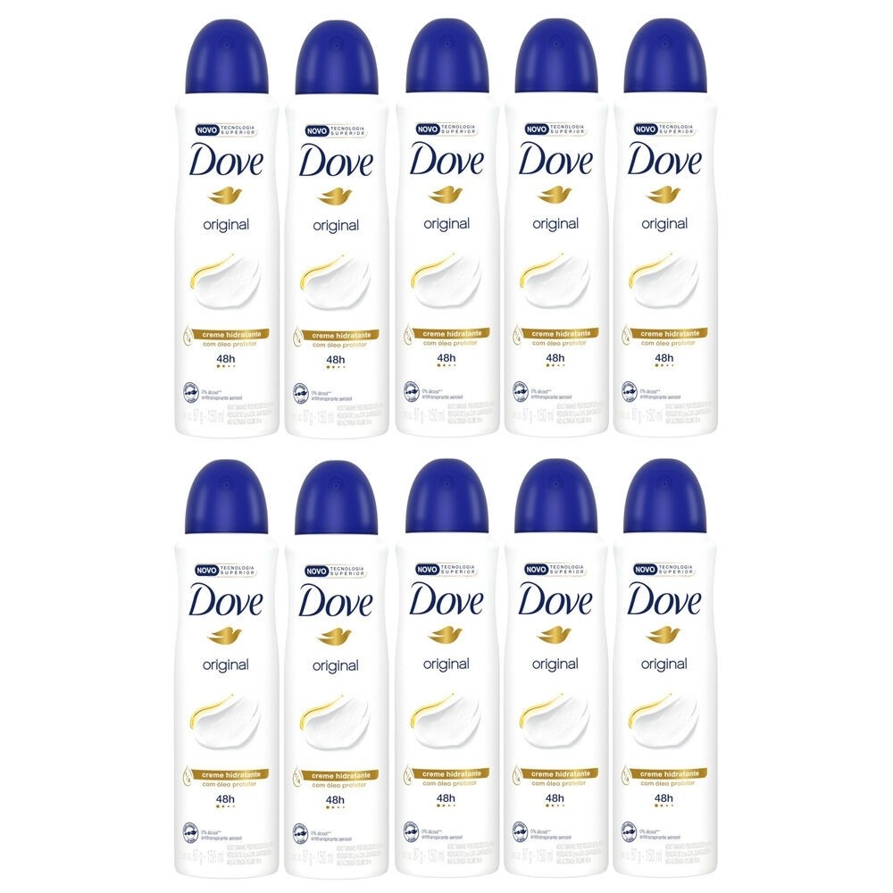 Kit 9 Unidades Desodorante Dove Original Aerosol 150ml/89g - Beauty