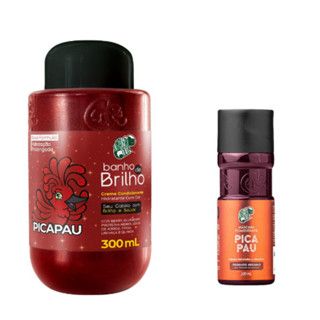 Kit Banho De Brilho 300ml + Pigmentante 100ml Pica Pau - Kamaleão Color em Oferta na Shopee