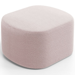 Puff Decorativo Orgânico para Living Quarto 70cm Doha W01 Bouclê Rosê - Lyam Decor em Oferta na Shopee