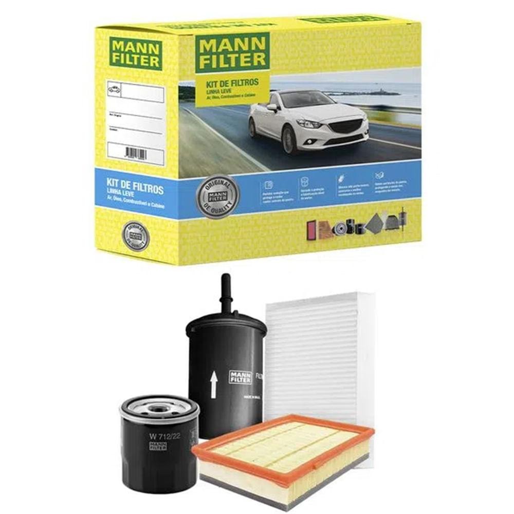 Kit Filtro Chevrolet Prisma 1.0 1.4 2013 a 2019 MANN-FILTER
