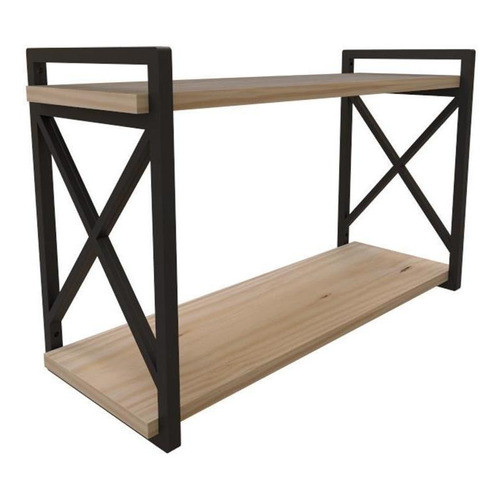 Prateleira Modelo Industrial estilo x com madeiras e parafusos 15/20/25/30 x 60 cm em Oferta na Shopee