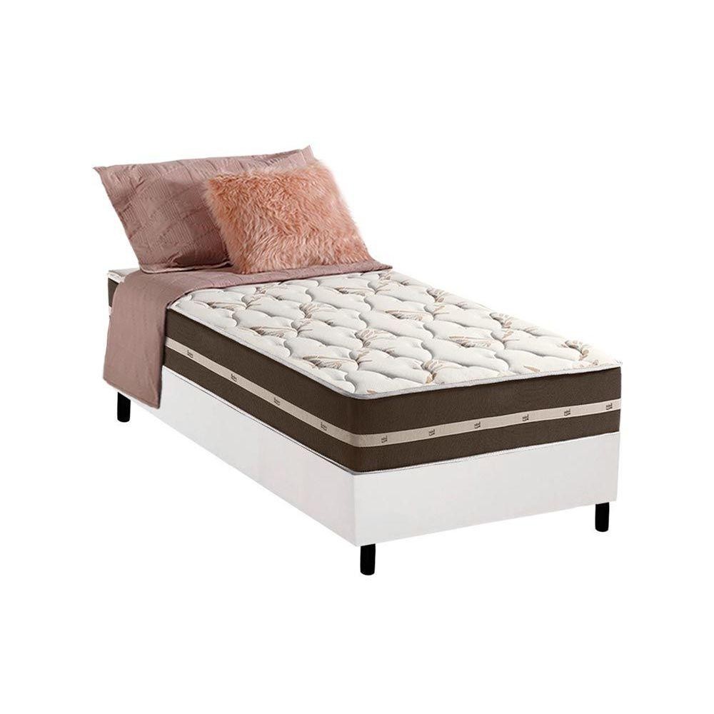 Conjunto Box Solteiro: Colchão Molas D Angelis Anjos Superlastic Classic + Base CRC Courano White (88x188) em Oferta na Shopee