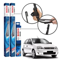 Palheta Dianteira E Traseira Bosch Gm Corsa 2004 Até 2012