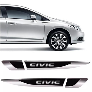 Kit Par Aplique Lateral Honda New Civic G9 G10 2011 á 2015 16 17 18 19 20 21 22 em Oferta na Shopee