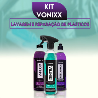Kit Vonixx Restaurax + Sintra Fast + V-Floc Restauração e Lavagem de Plasticos em Oferta na Shopee