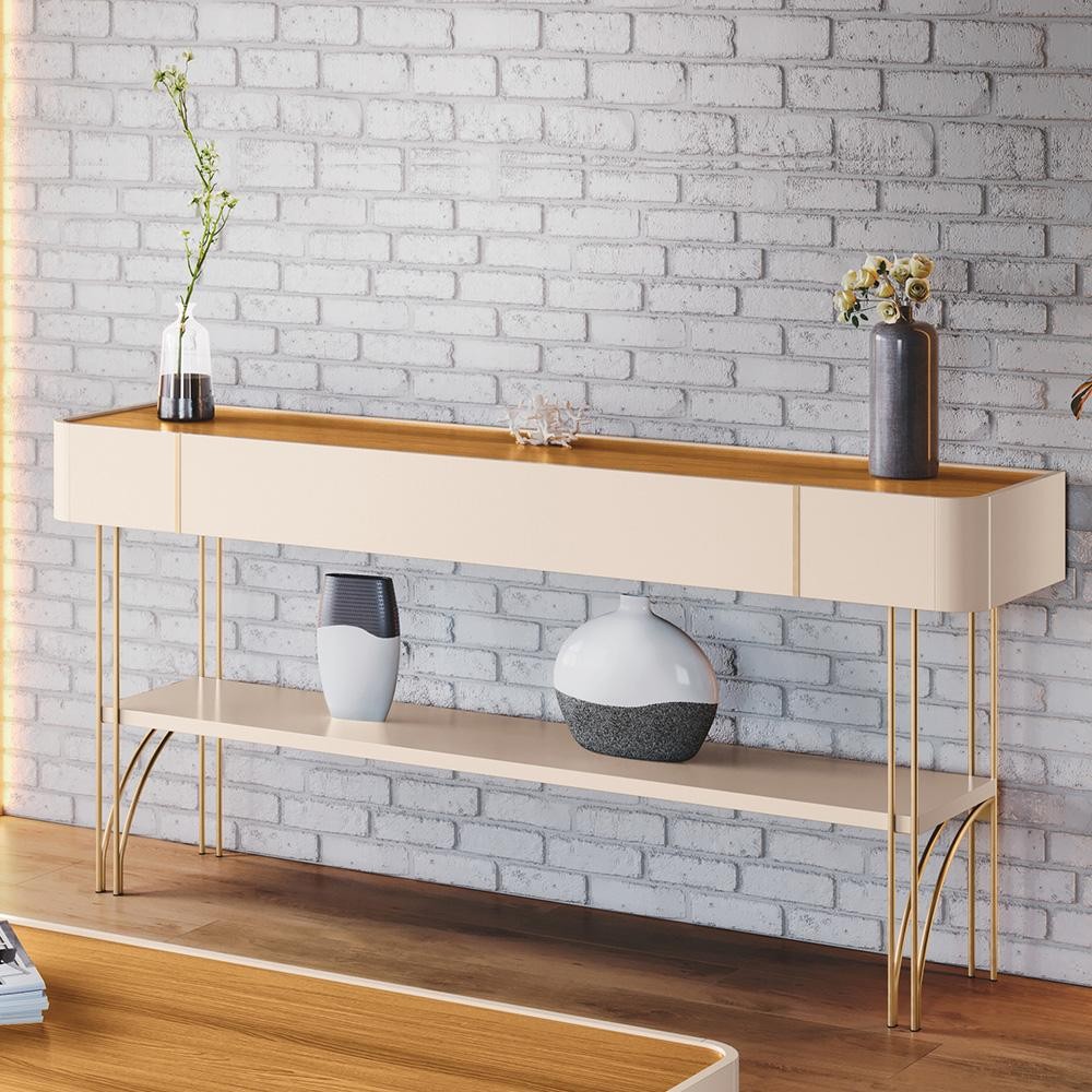 Aparador Buffet Vivant com Pés em Aço em Oferta na Shopee