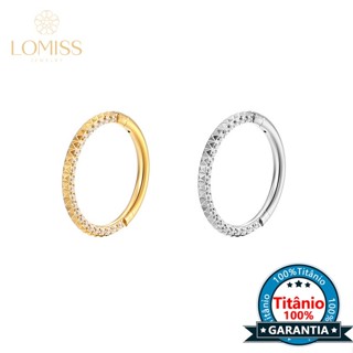 Lomiss Piercing Septril Rook Conch Nariz Argola Titânio Segmento Articulado Detalhada/Zircônia em Oferta na Shopee