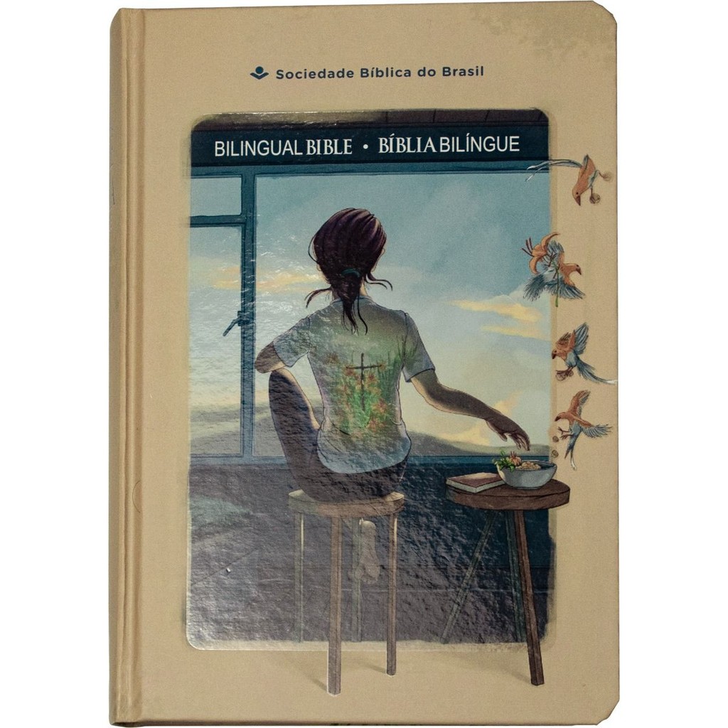 Bíblia Sagrada Bilíngue | NTLH | Letra Normal | Capa Dura | Tela