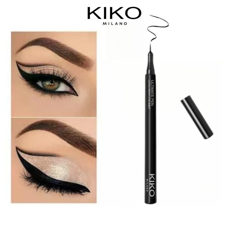 KIKO MILANO Caneta Delineadora Preta Profissional Kiko Líquido Delineador À Prova D'água D...