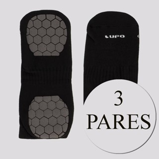 Kit 3 Pares de Meia Lupo Performace Antiderrapante Preta em Oferta na Shopee