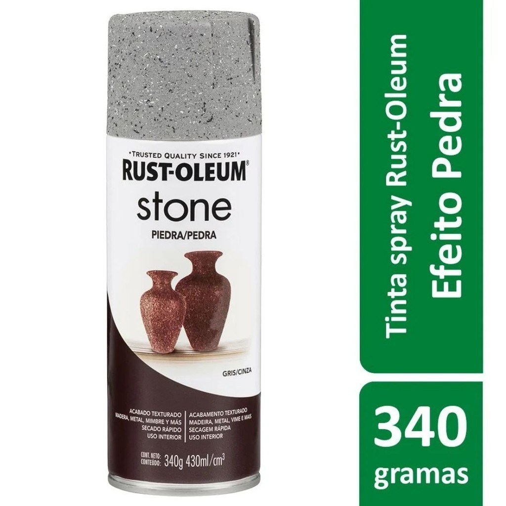 Spray Efeito Pedra Cinza 340g Rust Oleum