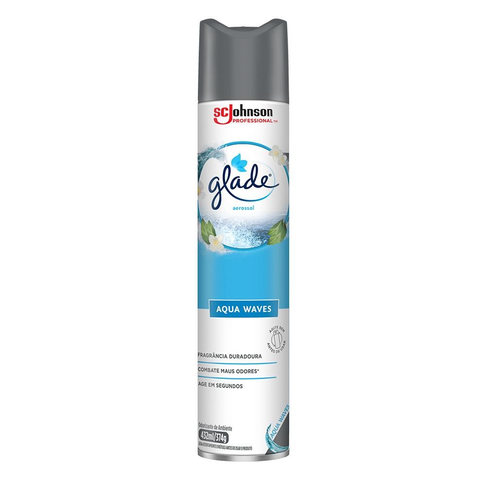Odorizador de Ambiente Glade Aerossol Aqua Waves 432ml em Oferta na Shopee