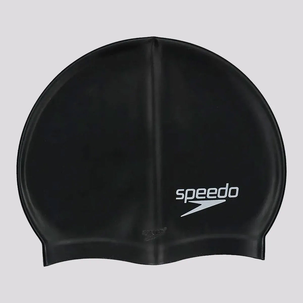 Touca de Natação Speedo Junior Silicone Preta em Oferta na Shopee