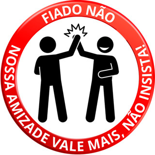ADESIVO PLACA AVISO SINALIZAÇÃO NAO VENDEMOS FIADO ENGRAÇADO REDONDA 10 CM 15 CM OU 20 CM DIAMETRO ADESIVO AUTO COLANTE AMBIENTE INTERNO E EXTERNO FACIL APLICAÇÃO A PROVA DE AGUA LOJA COMERCIO INDUSTRIA ESCRITORIO BAR RESTAURANTE  RESIDENCIA em Oferta na Shopee