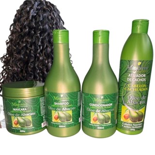 Kit Para Cabelo Cacheado  Óleo De Abacate Nutrição Capilar Completa em Oferta na Shopee