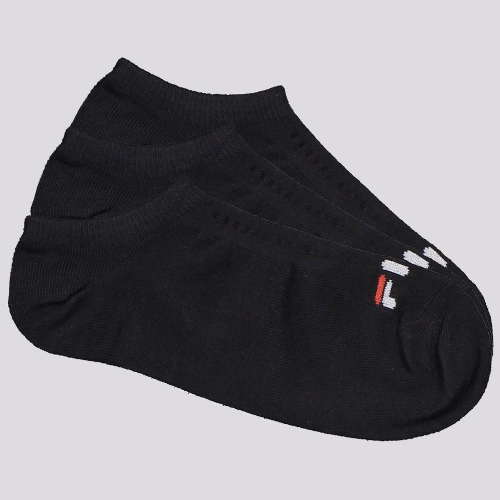 Kit Meia 3 Pares Fila Cano Curto Lisa Preto em Oferta na Shopee