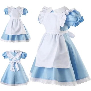 Sweet Girl Vintage Lolita Maid Dress  KIDS Girls Storybook Costume Fairy Tale Book Week Fancy Dress