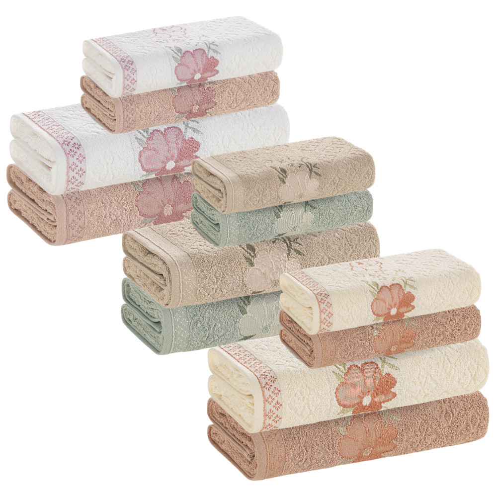 Jogo De Toalhas De Banho Karsten Yuna 4 Pçs 100% Algodão Toque Macio Ótima Absorção Softma...