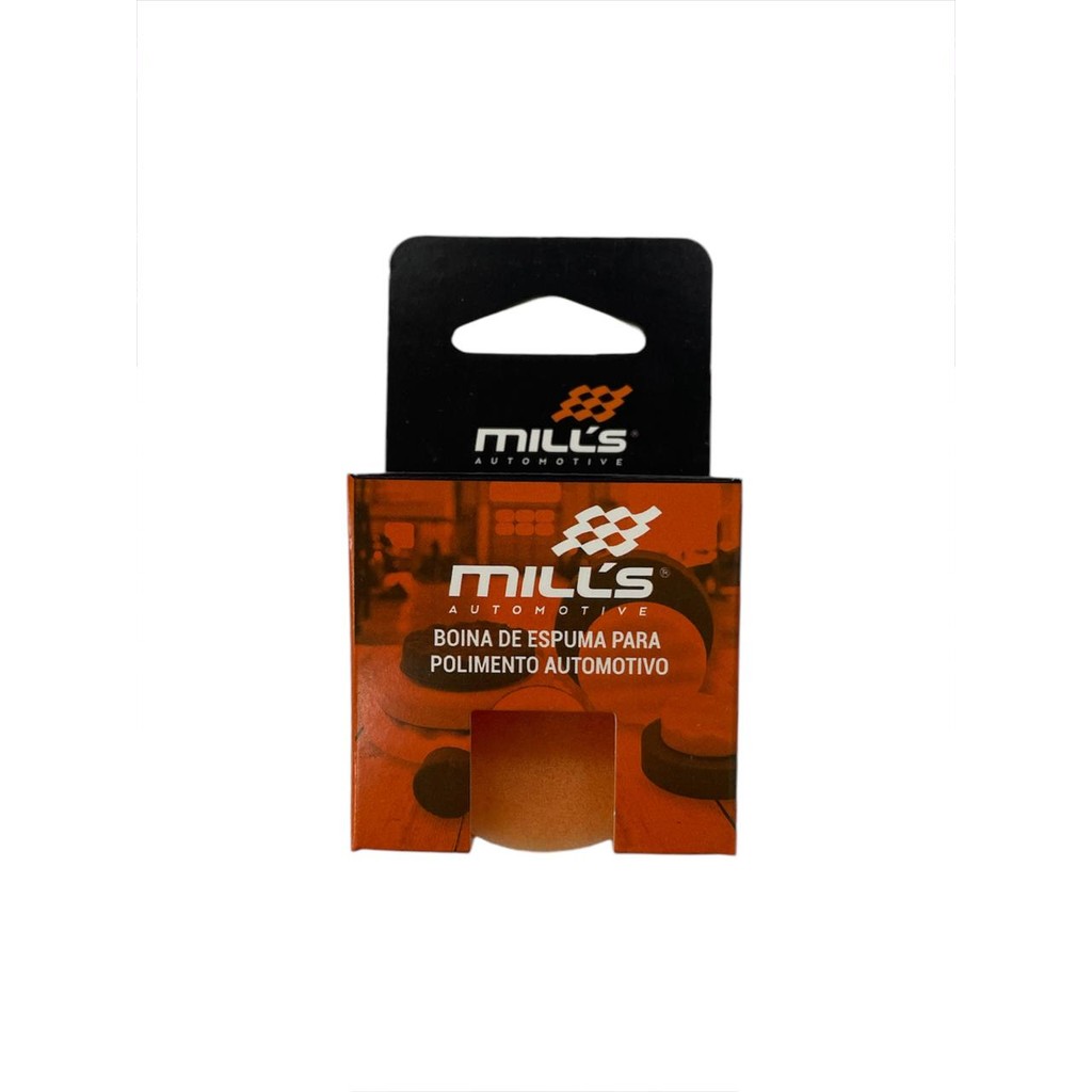 Boina Nano de Espuma Corte Suave/Refino Laranja 1,2" Mills