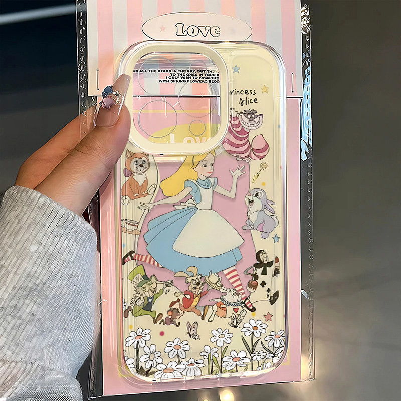 Capa De Telefone Princess Garden iPhone 16/15 Silicone Macio Para iPhone13 12 11 14 Promax XS MAX 7P 8P + Design De Câmera Protetora À Prova D'água Resistente A Impactos