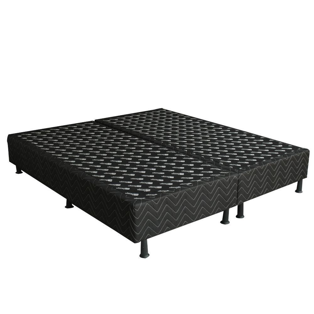 Base Box Casal (158x198) Preta Universal Design Colchões em Oferta na Shopee
