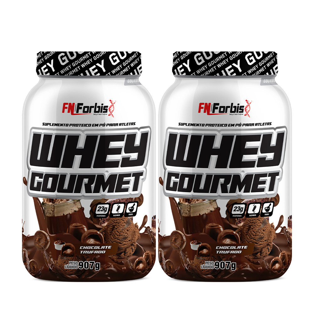 Kit 2X Whey Protein Gourmet 907g Pote - FN Forbis Nutrition