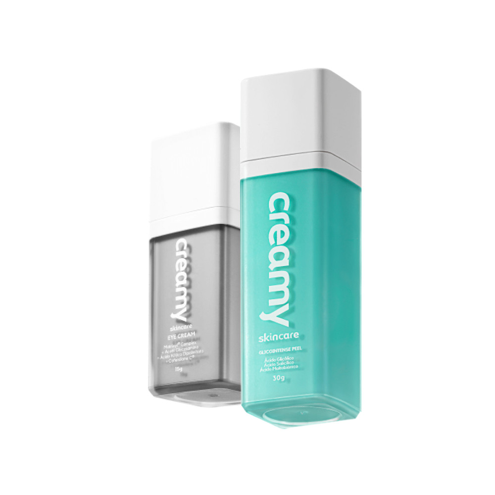 Kit Creamy Skincare Glicointense Peel e Eye Cream (2 produtos) em Oferta na Shopee