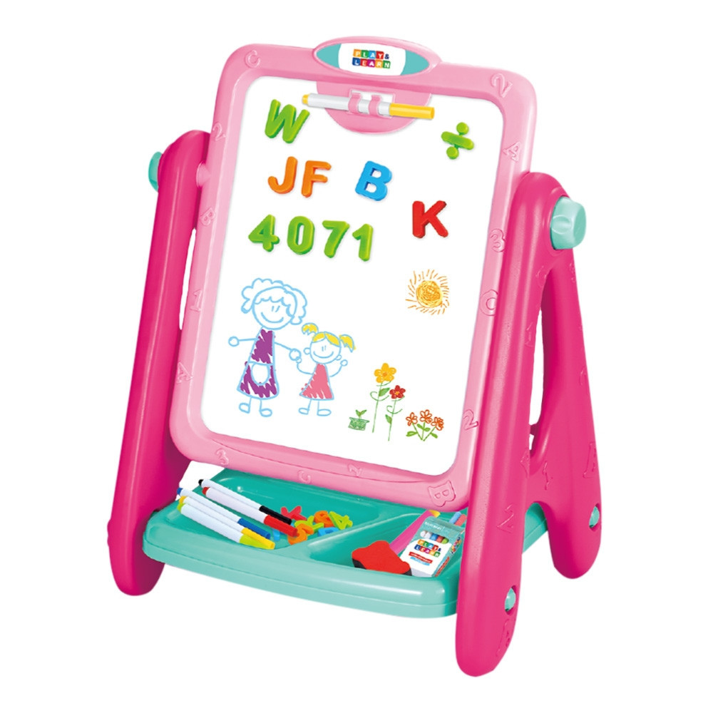 Lousa Magnética e Quadro Negro Play e Learn 2 em 1 Multikids - BR1767 em Oferta na Shopee