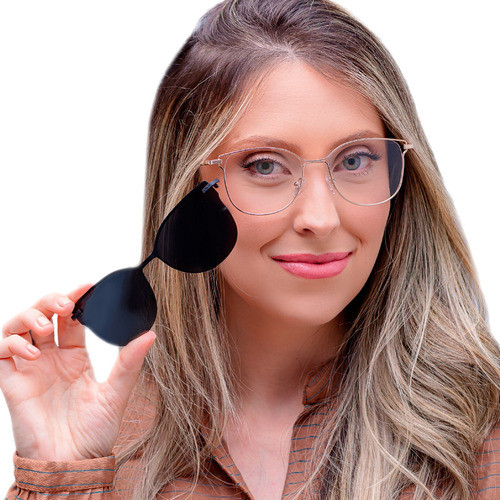 Armação para Grau e Óculos Solar Gatinho 2 em 1 – Clip On, Moda, Elegante e Prático