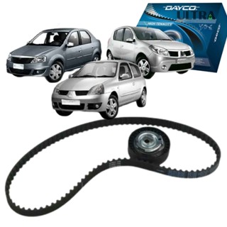 Kit Correia Dentada Tensor para Renault Logan / Sandero / Clio / Symbol - 1.6 8V - K7M (Dayco KTB794) em Oferta na Shopee