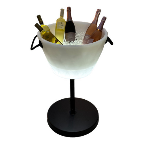 Champanheira De Chao Balde De Gelo Termico 25l Led Rgb 50cm Decorfun