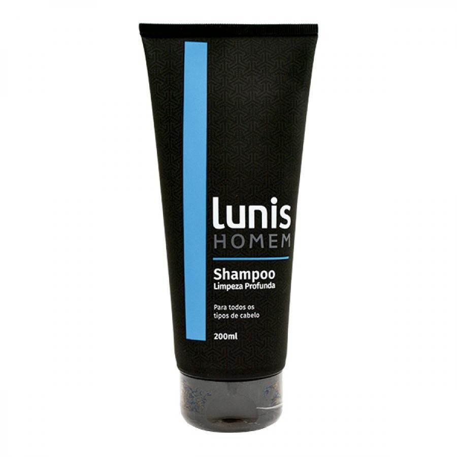 Shampoo Lunis Homem Limpeza Profunda 200Ml em Oferta na Shopee