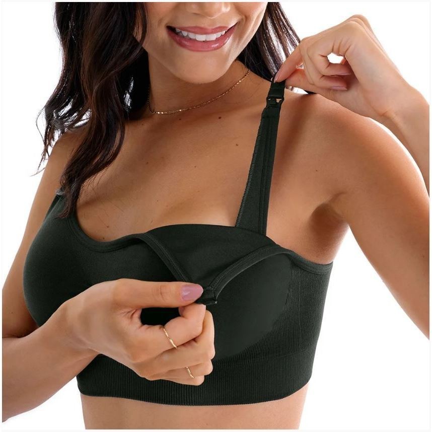 Sutiã Amamentação Mulheres Grávidas Sem Aro Confortáveis e Respiráveis Bojo Removível Roupas em Oferta na Shopee