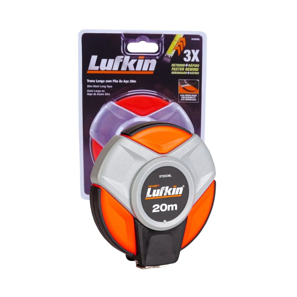 Trena Lufkin Longa Aço 20 Metros – Modelo ST20CML