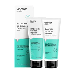 Kit Sabonete Antiacne e Creme Amaciante de Cravos Labotrat