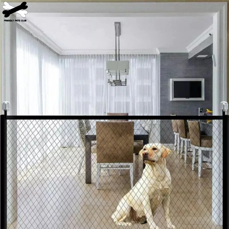 Tela Proteção Grade Retrátil Segurança para Escadas Criança Parede Pet casa
