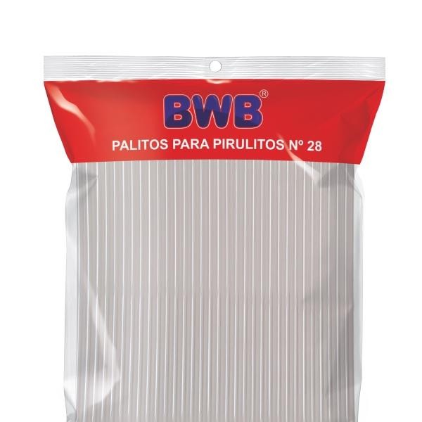 Palito Pirulito Transparente 28cm Grande 28cm nº28 BWB Canudo Pet 283 - 50, 100, 150, 200 e 250 unidades