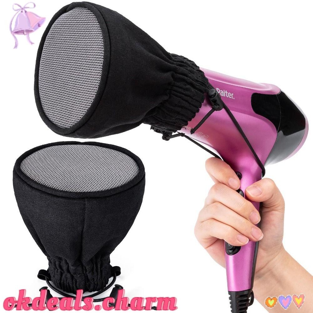 OKDEALS Saco De Armazenamento Difusor De Secador De Cabelo , Capa Difusora Macio De Pano , Com Faixa Elástica em Oferta na Shopee