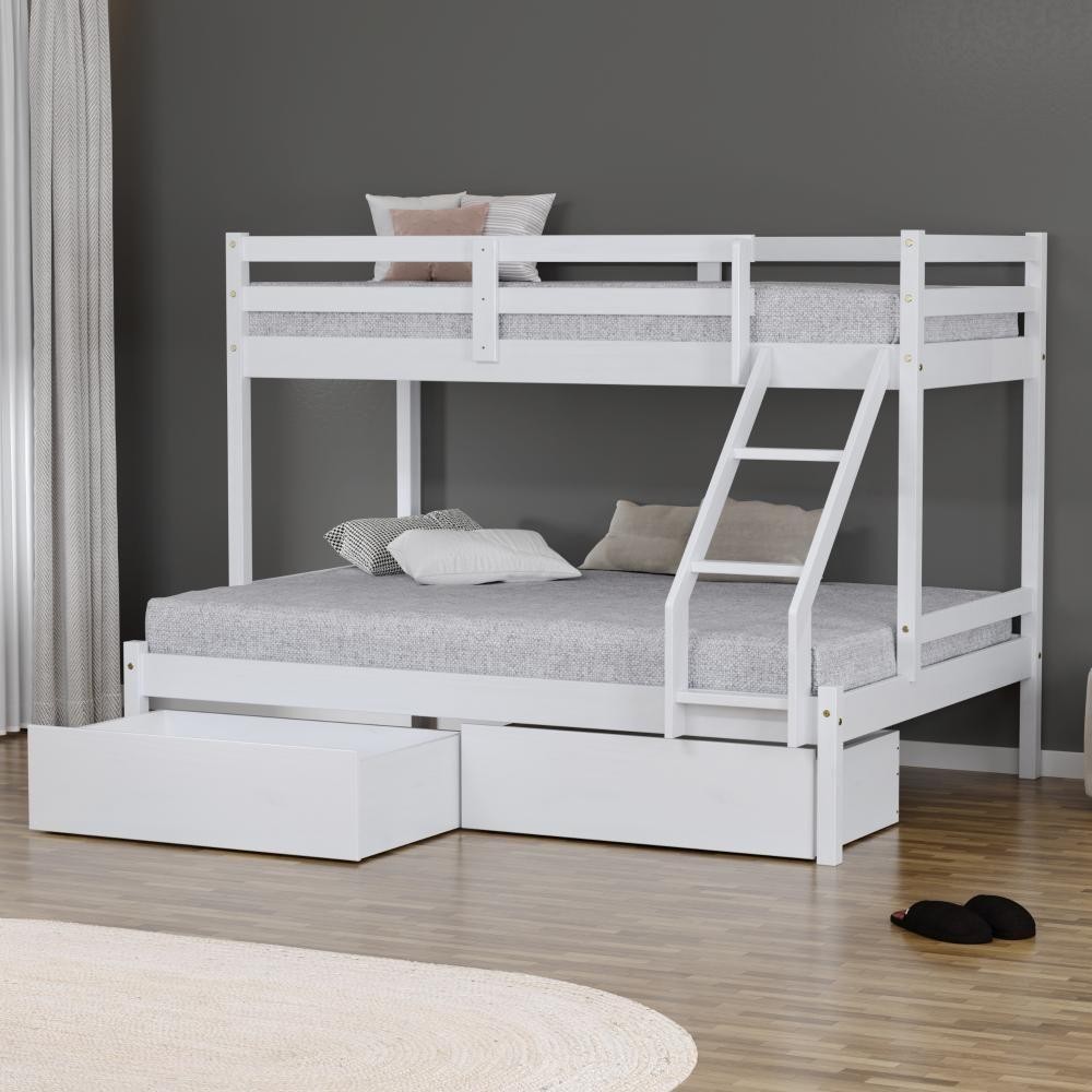 Beliche Cama Casal Slim RB 2 Gavetas Madeira Branco em Oferta na Shopee