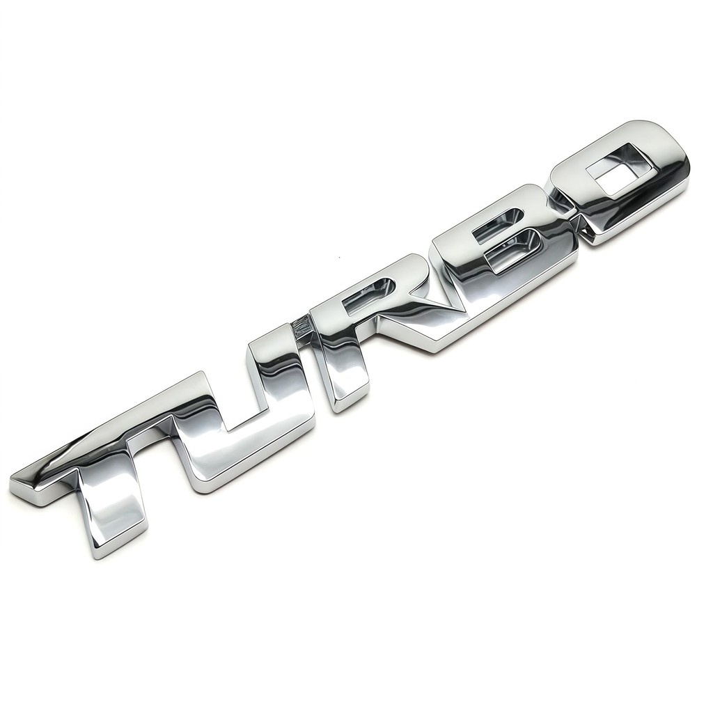 Adesivo YIDELI Universal TURBO Turbo Car Emblema 3D Logotipo Cromado Porta-malas Traseiro Para-lama etc. Adesivo Elegan
